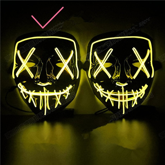 Máscara De Led Halloween