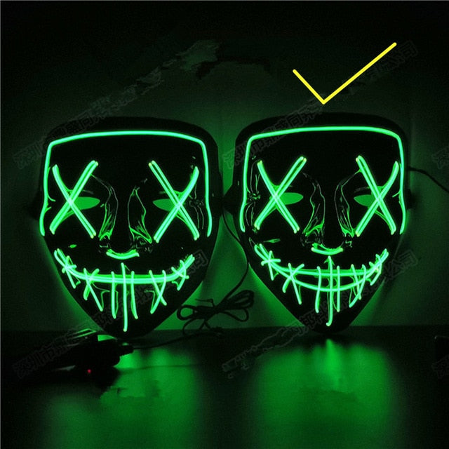 Máscara De Led Halloween
