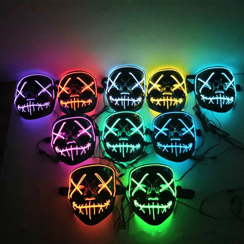 Máscara De Led Halloween