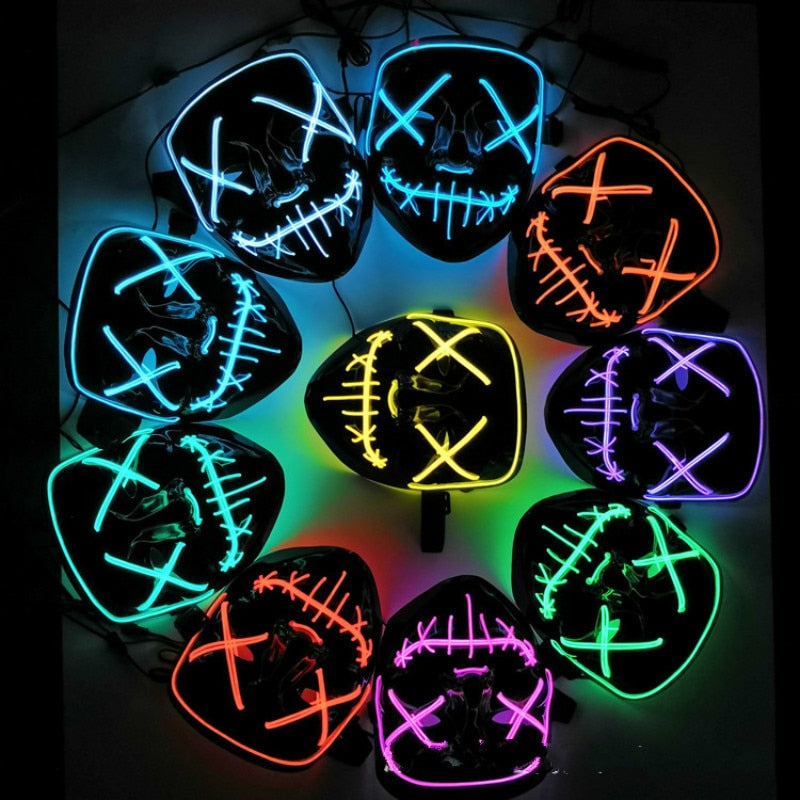 Máscara De Led Halloween